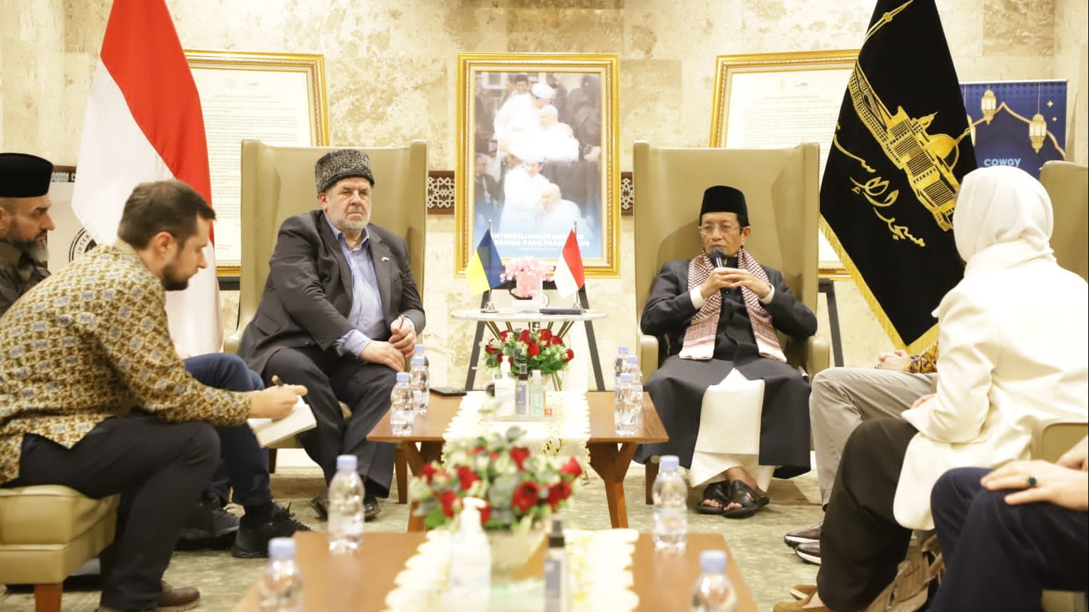 Bertemu Grand Mufti dan Dubes Ukraina, Menag Bahas Kerja sama Pendidikan dan Pertukaran Imam