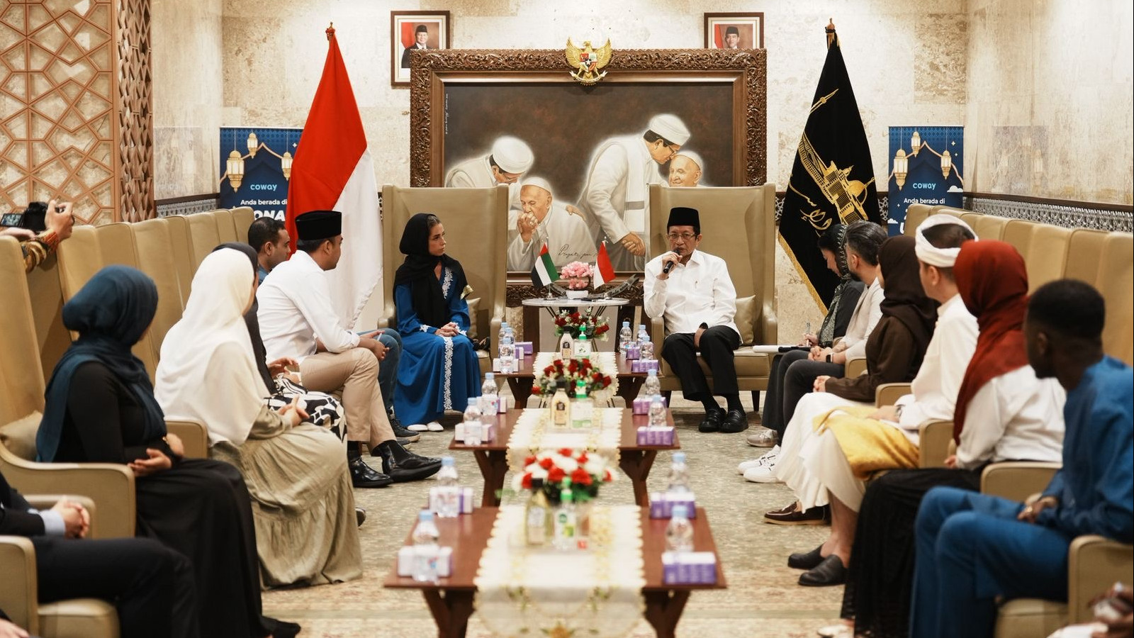 KH Nasaruddin Terima Kunjungan Peserta Human Fraternity Fellowship, Bahas Program Lintas Agama di Istiqlal