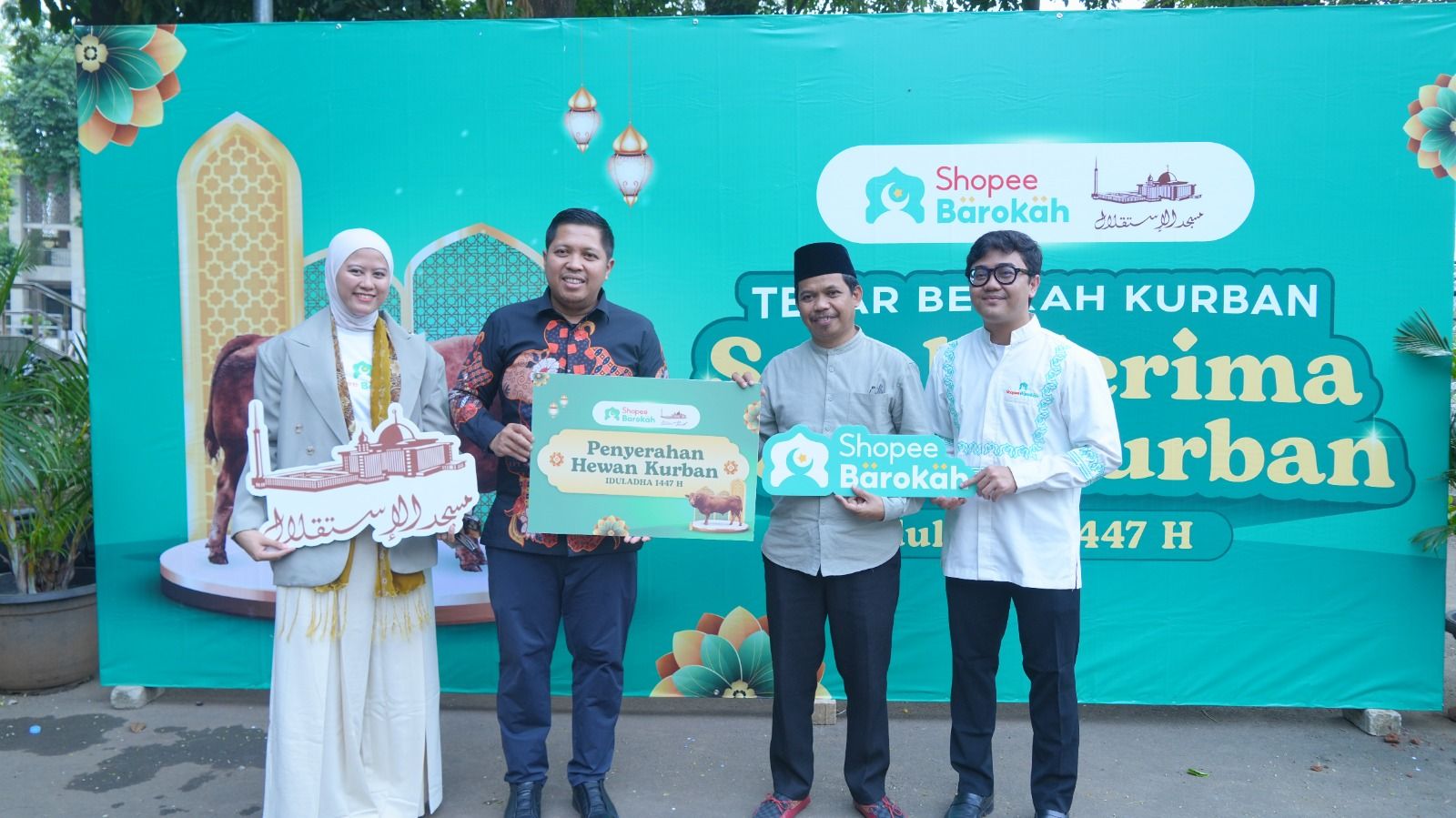 Berbagi Berkah Kurban, Istiqlal Kembali Terima Donasi Kurban dari Shopee Barokah
