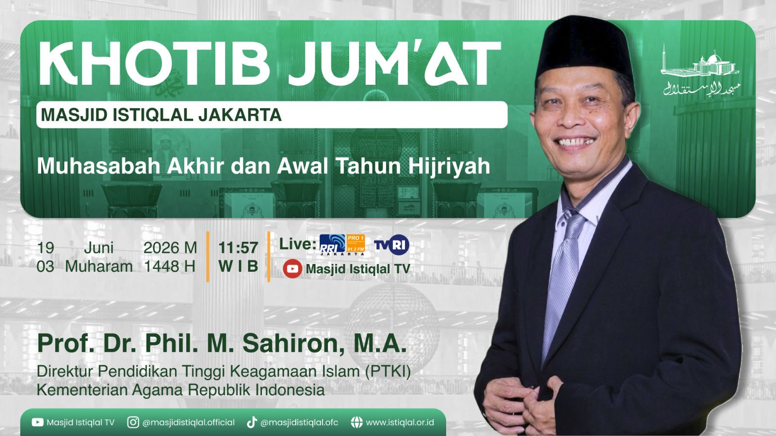 Khutbah Jumat Istiqlal: Muhasabah Akhir dan Awal Tahun Hijriah