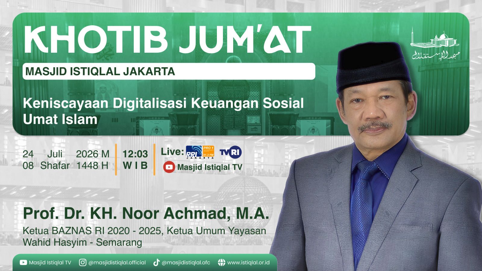 Khutbah Jumat: Keniscayaan Digitalisasi Keuangan Sosial Umat Islam