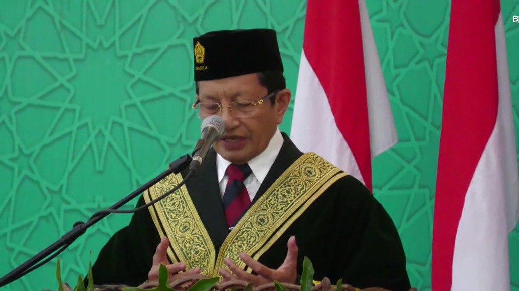 KH Nasaruddin Umar Hadiri Upacara Pengukuhan Profesor Kehormatan Prof. Dr. Edi Slamet Irianto