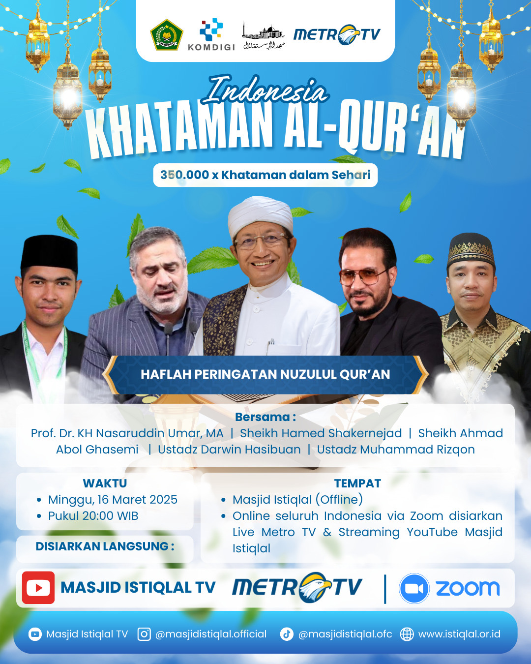 Meriahkan Nuzululquran, Mari Bersama Ikut Indonesia Khataman Alquran