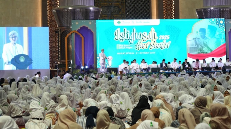 Doa Santri Untuk Negeri, Ribuan Santri Gelar Istighasah Bersama di Istiqlal 