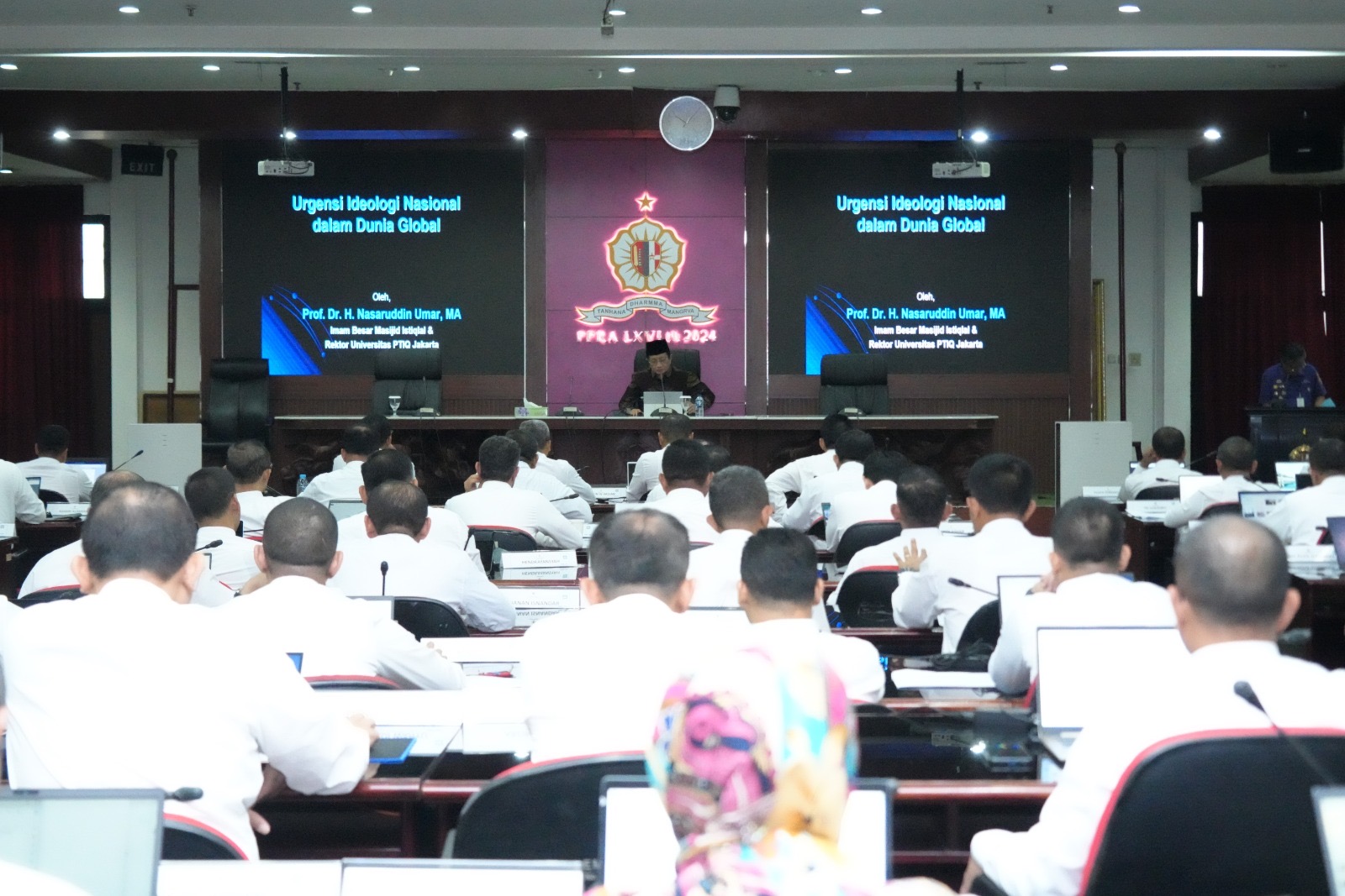 KH Nasaruddin Umar Bahas Urgensi Ideologi Nasional dalam Dinamika Global di PPRA LXVI Tahun 2024 Lemhannas RI 