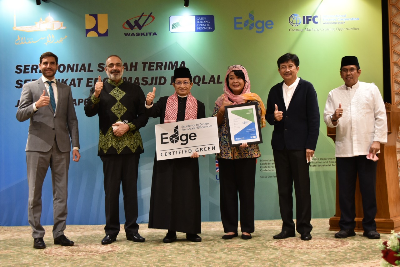 Istiqlal Jadi Tempat Ibadah Pertama di Dunia yang Meraih Sertifikat EDGE Konsep Bangunan Ramah Lingkungan 