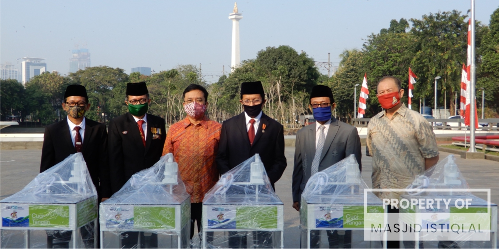 Penyerahan Bantuan Alat Cuci Tangan dari GSUI