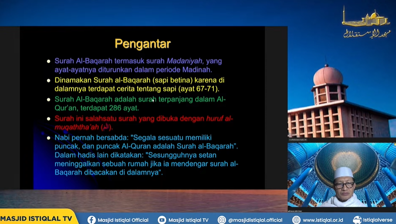 KH Nassarudin Umar: Memahami QS Al Baqarah