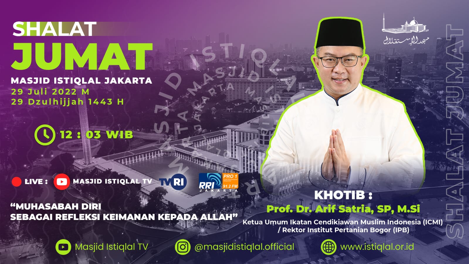 Khutbah Jumat: Muhasabah Diri sebagai Refleksi Keimanan kepada Allah SWT