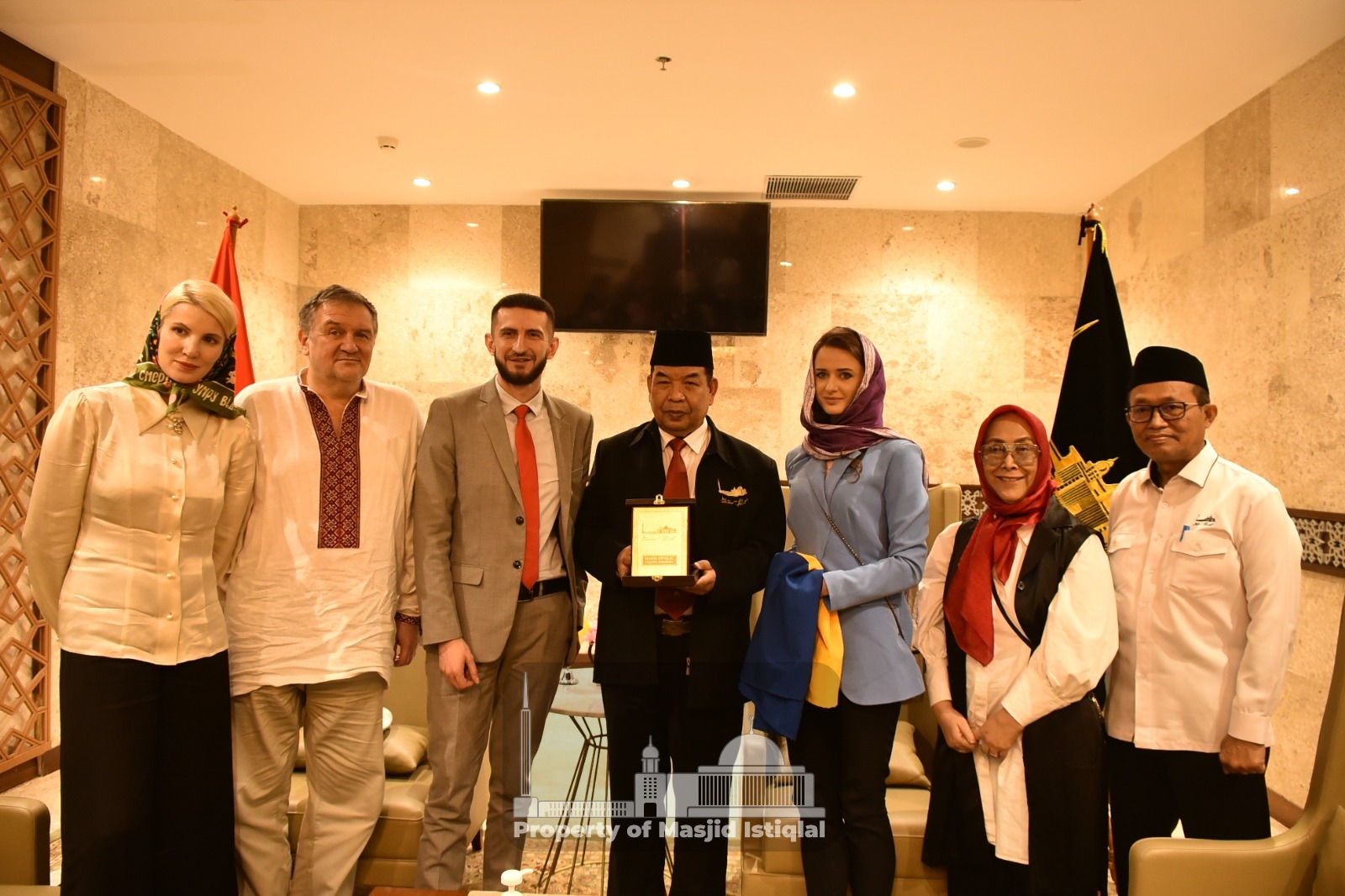 Kunjungan Delegasi Ukraina di Masjid Istiqlal