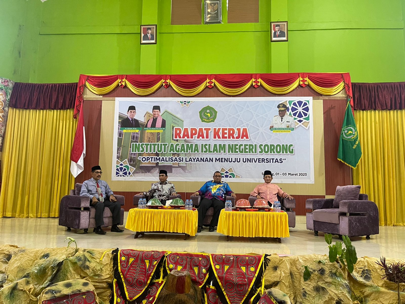 Imam Besar Masjid Istiqlal Prof Dr KH Nasaruddin Umar Hadiri Raker IAIN Sorong