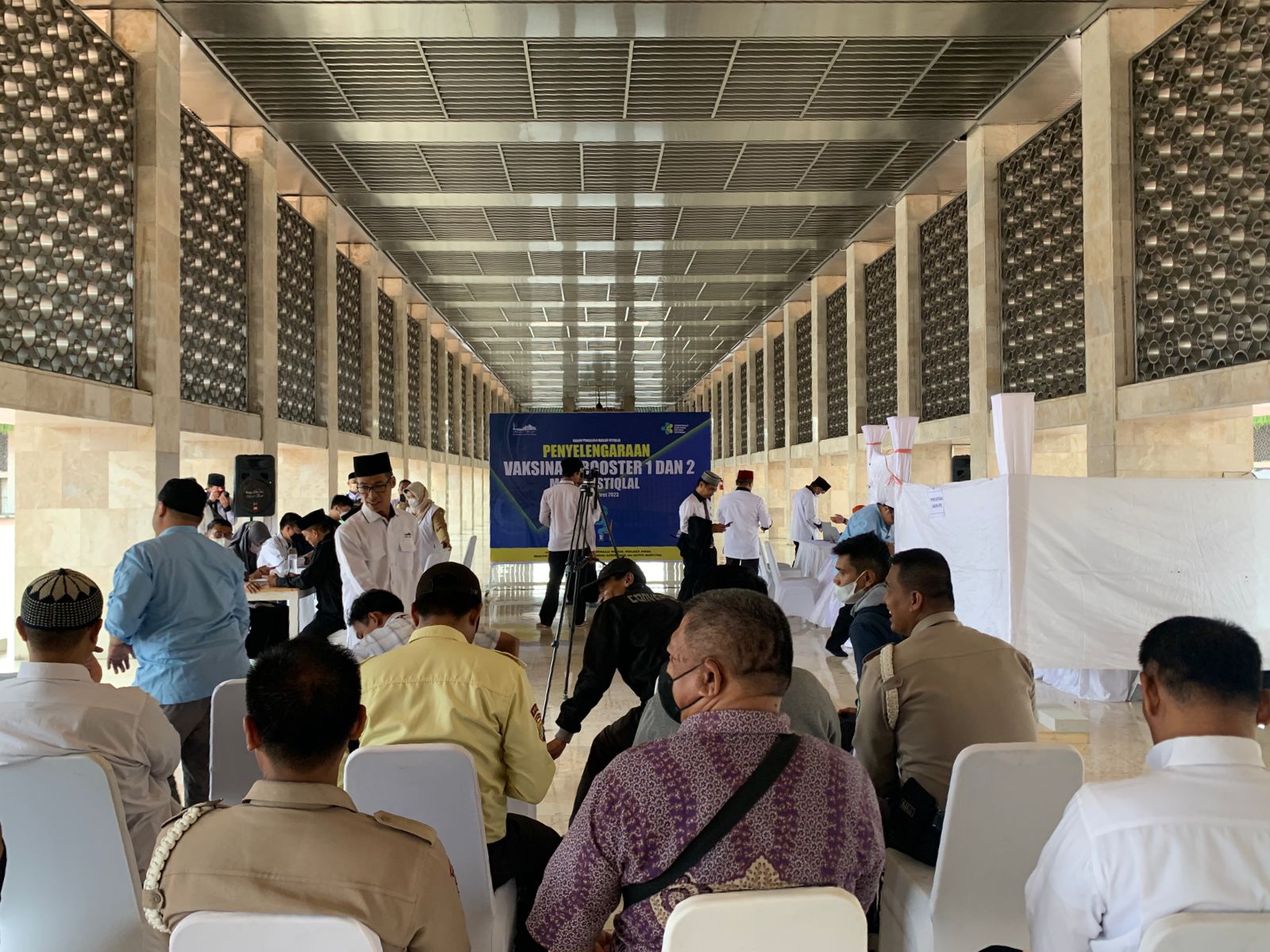 Kolaborasi BPMI dan Dinkes Jakarta Pusat Selenggarakan Pelayanan Vaksinasi Booster di Istiqlal