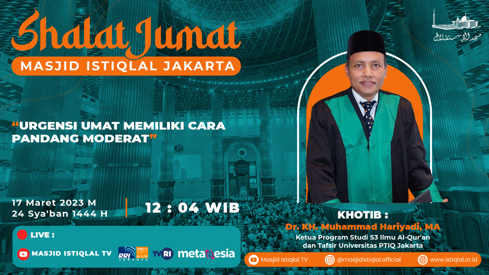 Khutbah Jumat: Urgensi Umat Memiliki Cara Pandang Moderat
