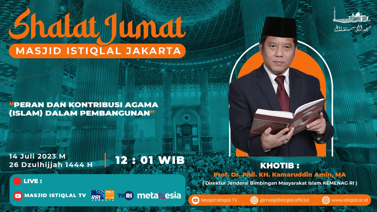 Khutbah Jumat: Peran dan Kontribusi Agama (Islam) dalam Pembangunan