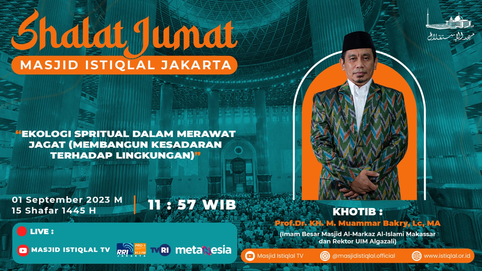 Khutbah Jumat: Ekologi Spritual dalam Merawat Jagat (Membangun Kesadaran Terhadap Lingkungan)