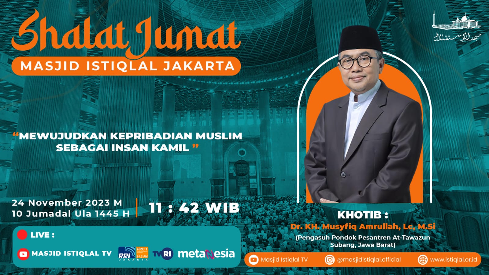 Khutbah Jumat: Mewujudkan Kepribadian Muslim Sebagai Insan Kamil