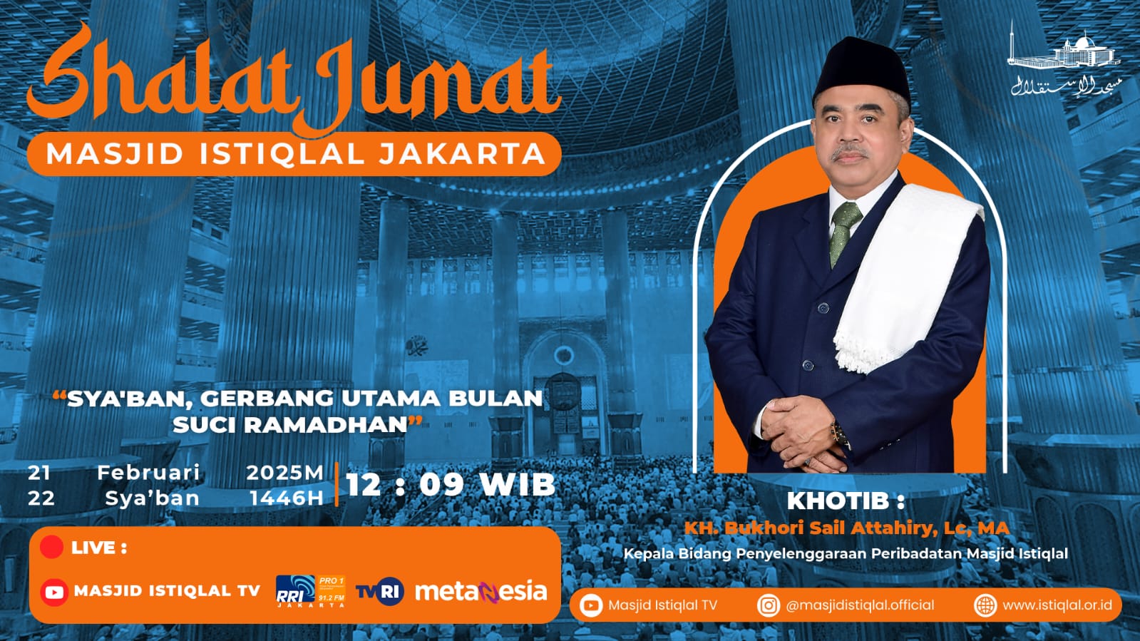 Khutbah Jumat: Syaban, Gerbang Utama Bulan Suci Ramadhan