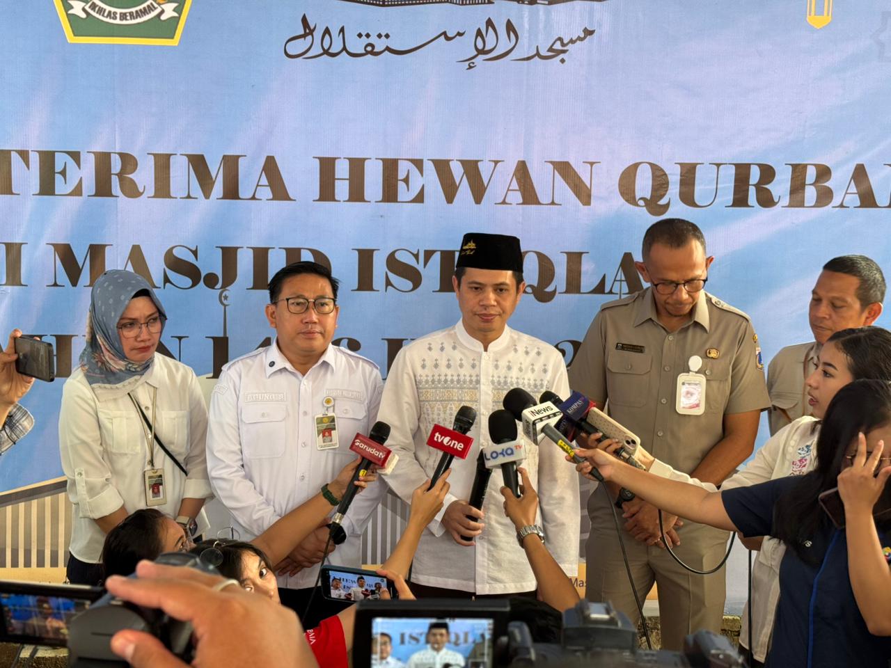 Proses Penyembelihan Hewan Kurban di Masjid Istiqlal