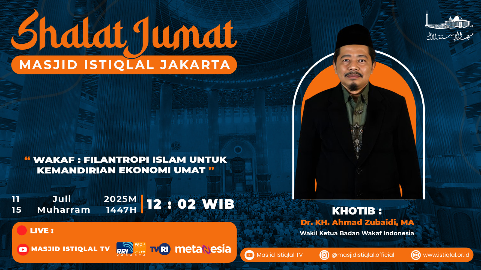 Khutbah Jumat: Wakaf, Filantropi Islam Untuk Kemandirian Ekonomi Umat
