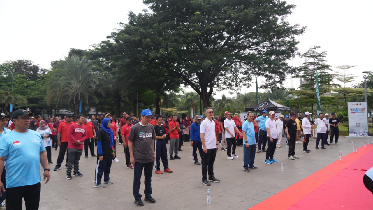 BPMI Rutin Gelar Senam Bersama di Istiqlal, Wujudkan Lingkungan Kerja Sehat dan Harmonis