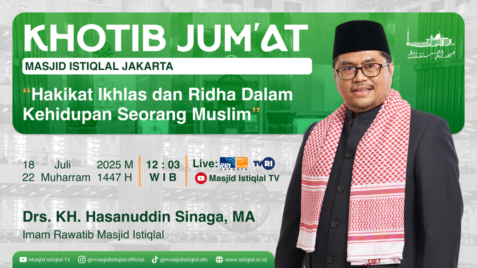 Khutbah Jumat: Hakikat Ikhlas dan Ridho dalam Kehidupan Seorang Muslim