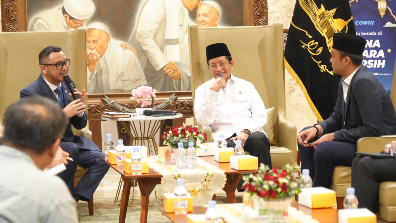 Terima Audiensi Wamenbud, Menag Sebut Seni sebagai Gerbang Spiritual