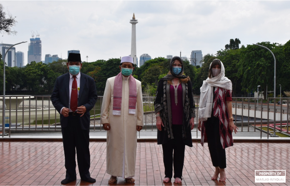 Istri Menteri Luar Negeri Amerika Serikat Kunjungi Masjid Istiqlal