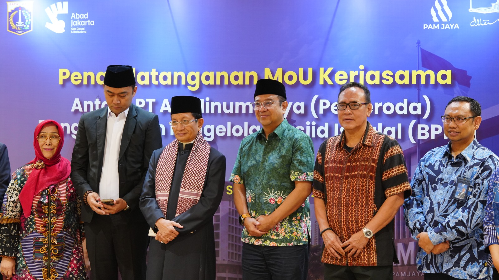 Teken MoU, PAM JAYA Fasilitasi Air Bersih Berkualitas Gratis Untuk Masjid Istiqlal