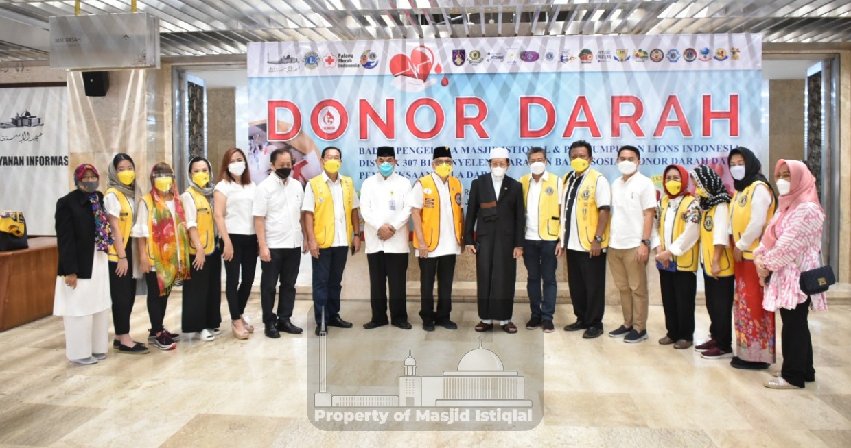 BPMI Bersama Lions Club Distrik 307 B1 Gelar Donor Darah di Masjid Istiqlal