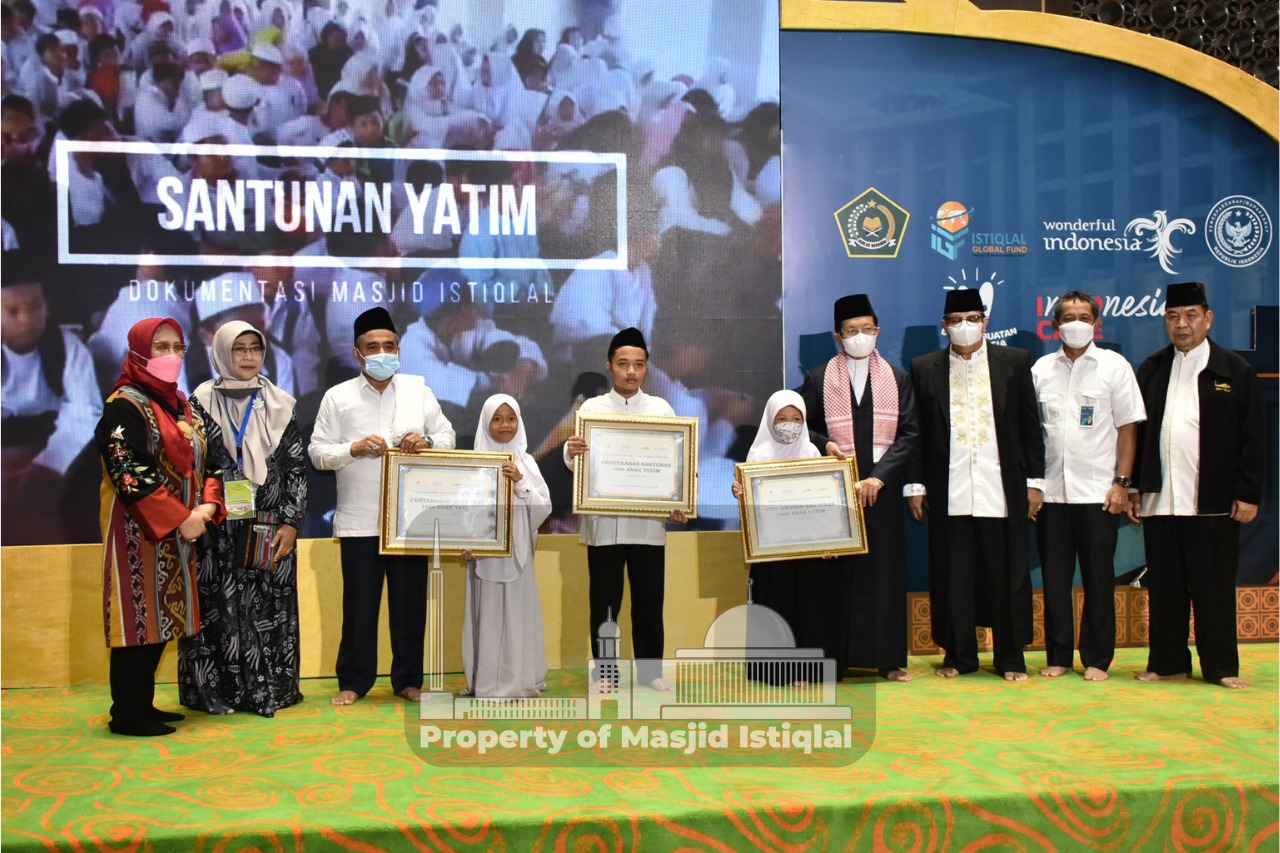 Santunan kepada 1000 Anak Yatim Masjid Istiqlal Ramadhan 1443 H