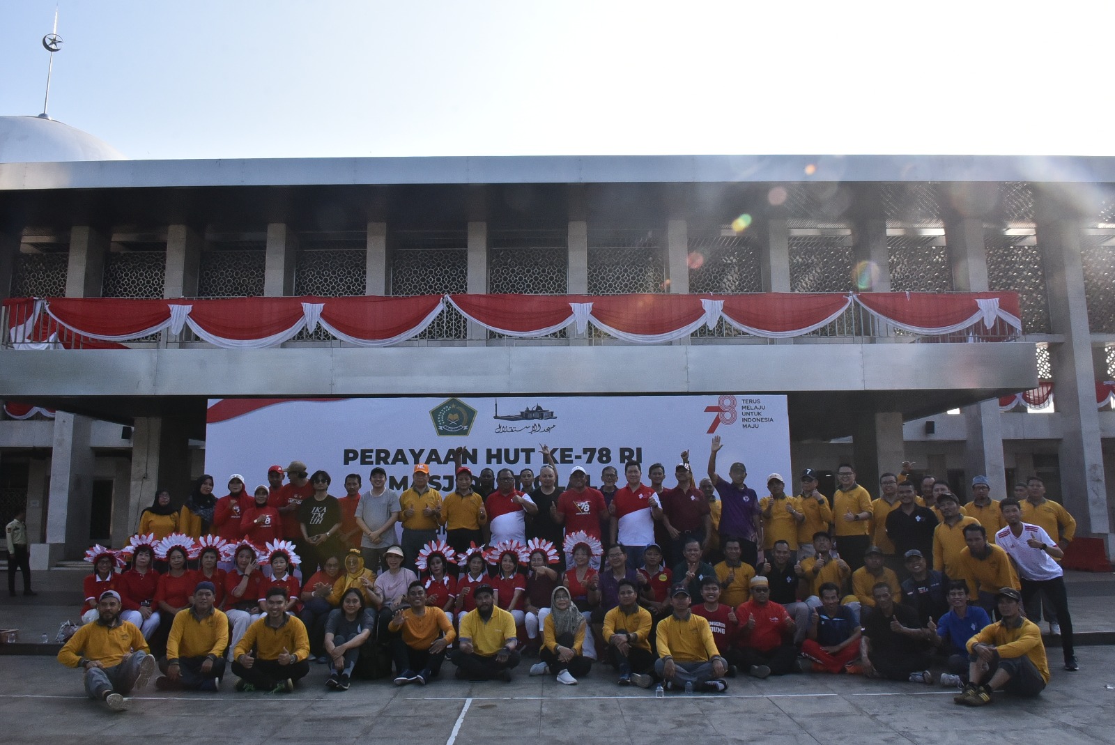 Perayaan 17 Agustus di Masjid Istiqlal