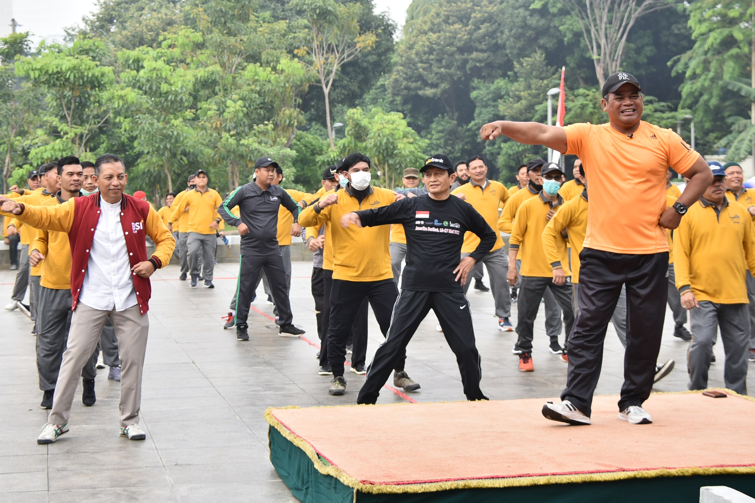Suasana Senam Pegawai BPMI Jumat 17 Juni 2022