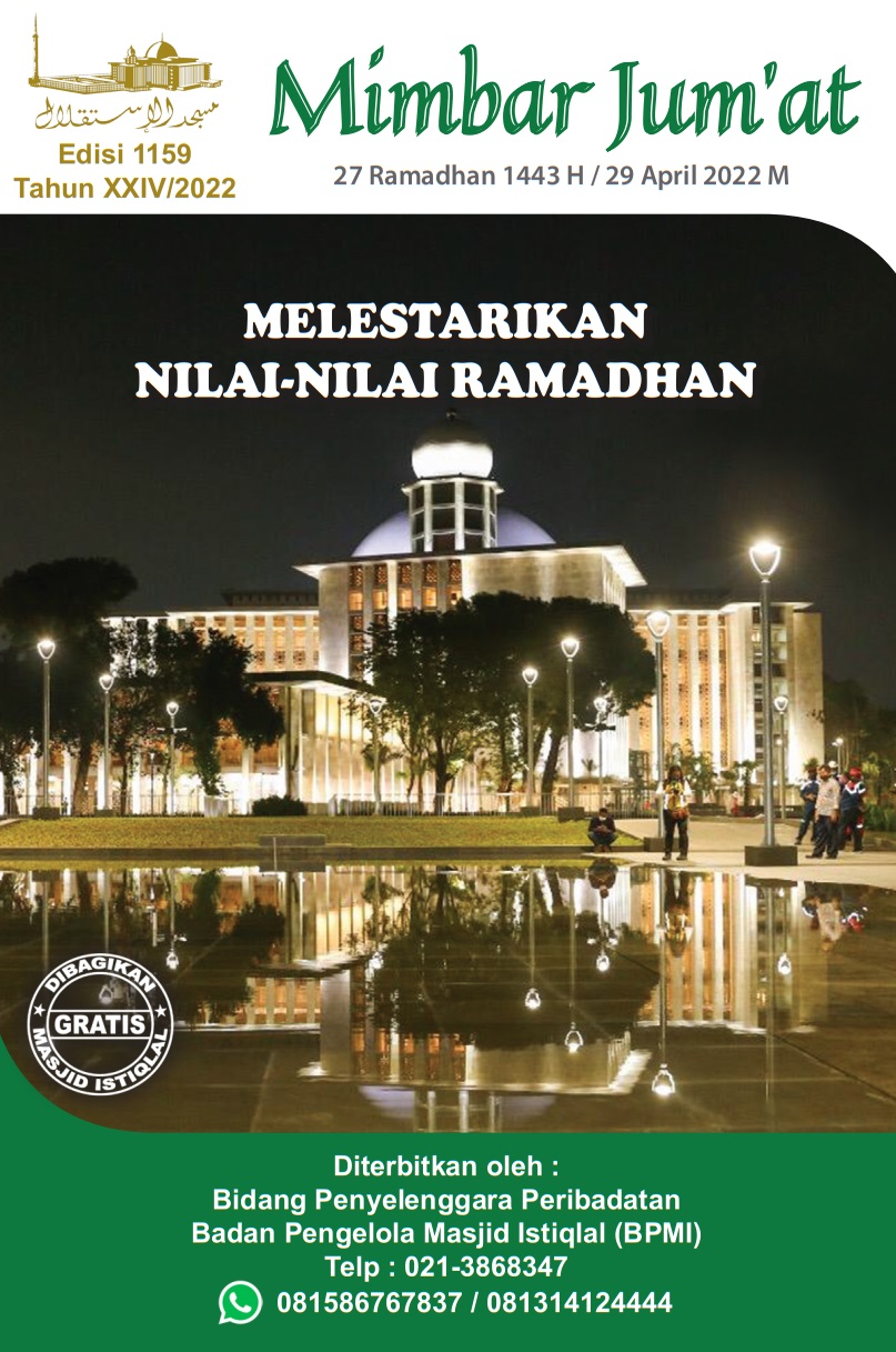 MELESTARIKAN NILAI-NILAI RAMADHAN