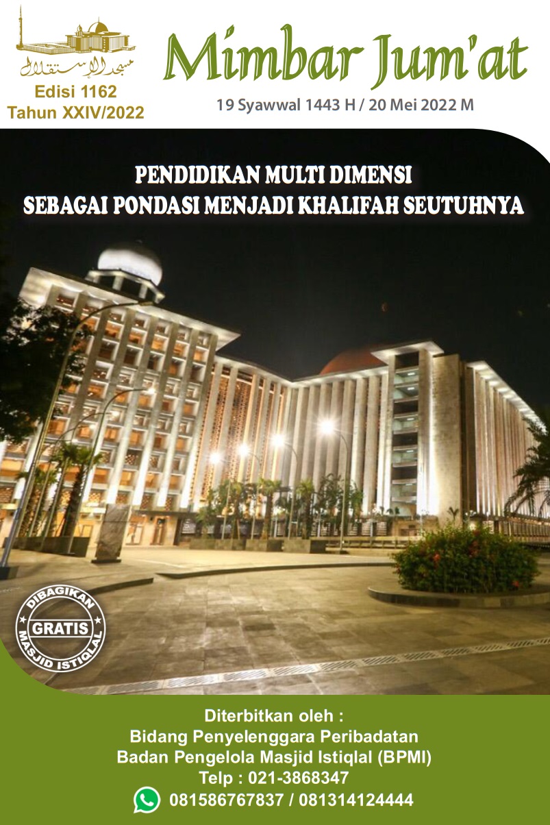 PENDIDIKAN MULTI DIMENSI SEBAGAI PONDASI MENJADI KHALIFAH SEUTUHNYA