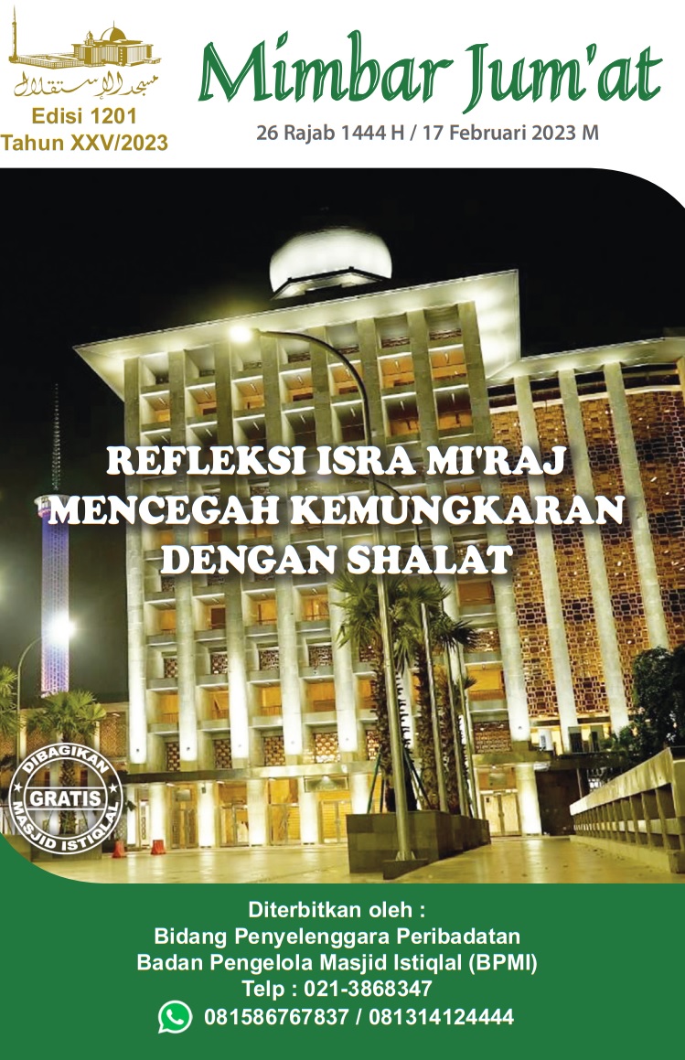 REFLEKSI ISRA MI’RAJ : MENCEGAH KEMUNGKARAN DENGAN SHALAT