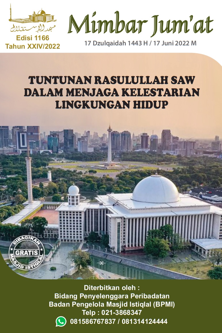 TUNTUNAN RASULULLAH SAW DALAM MENJAGA KELESTARIAN LINGKUNGAN HIDUP